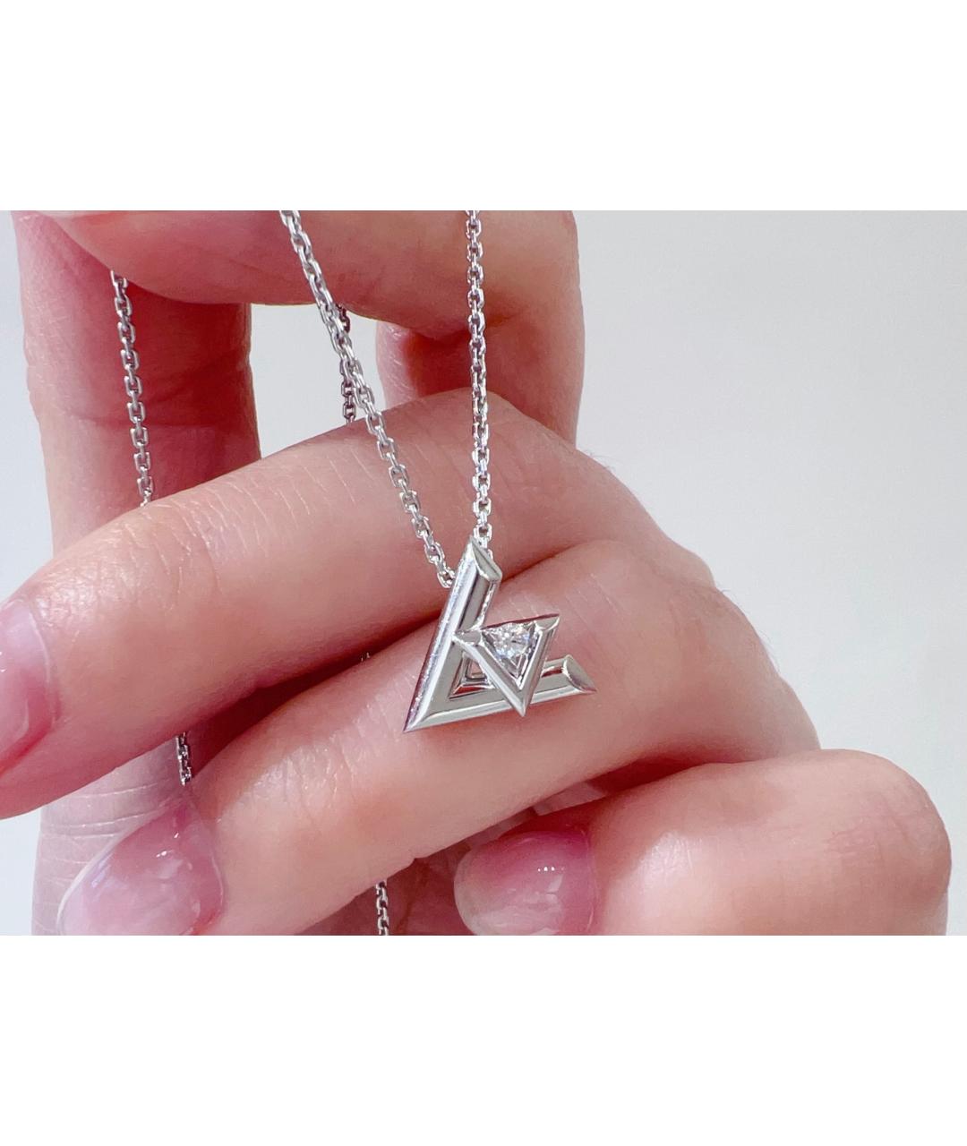LOUIS VUITTON Серебряное колье из белого золота, фото 2