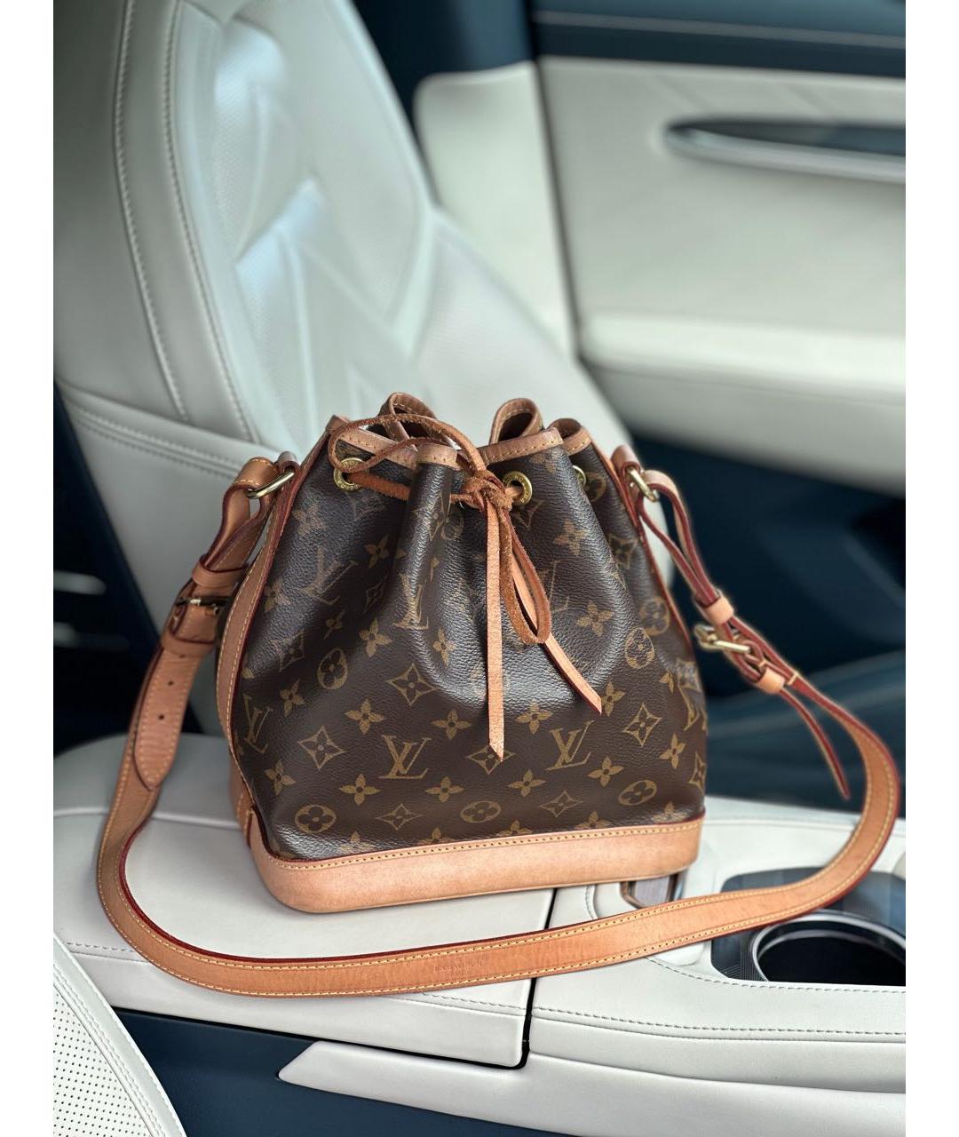 LOUIS VUITTON Коричневая канва сумка через плечо, фото 9