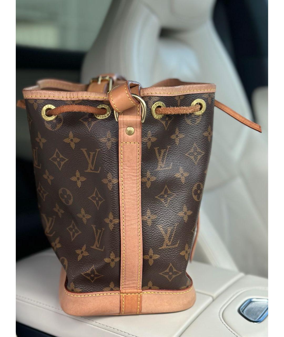 LOUIS VUITTON Коричневая канва сумка через плечо, фото 3