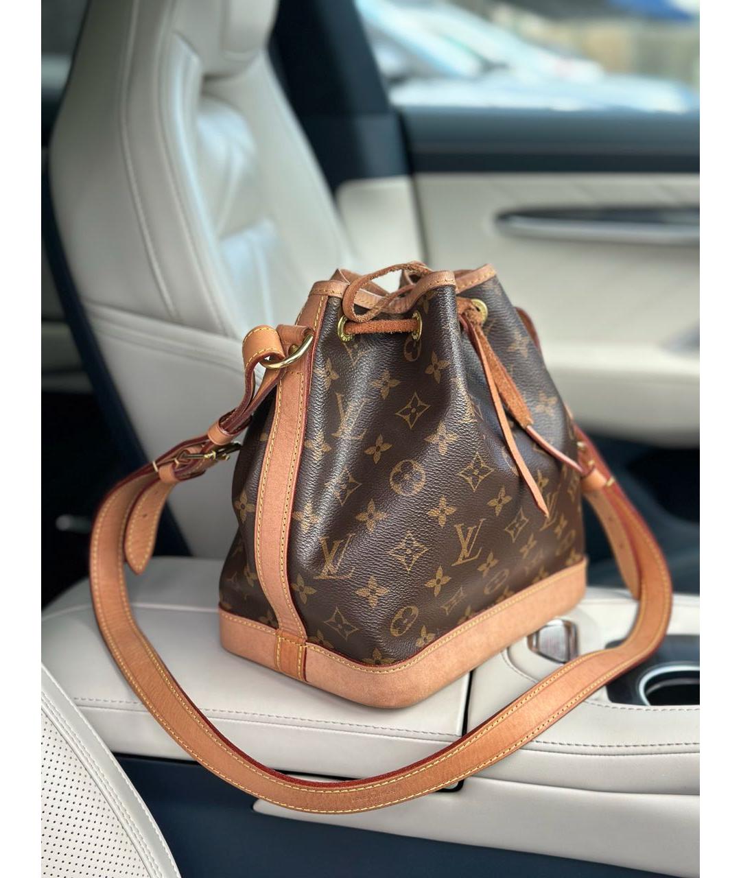 LOUIS VUITTON Коричневая канва сумка через плечо, фото 2