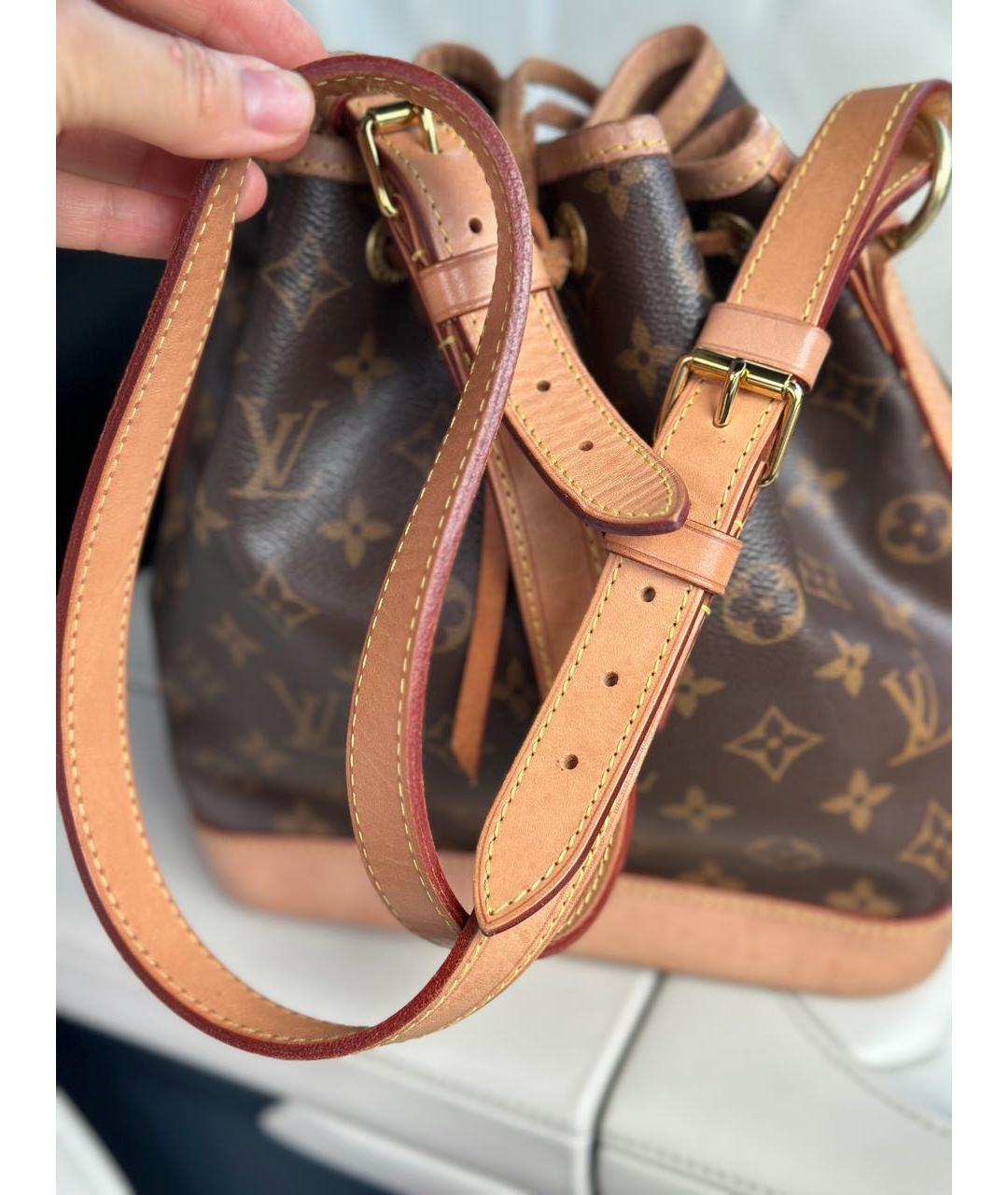 LOUIS VUITTON Коричневая канва сумка через плечо, фото 7