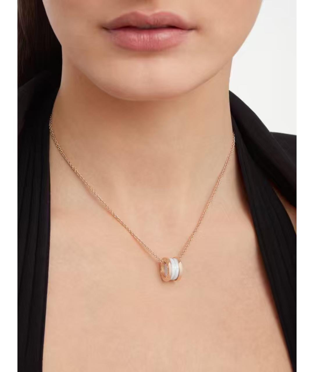 BVLGARI Золотое колье из розового золота, фото 3
