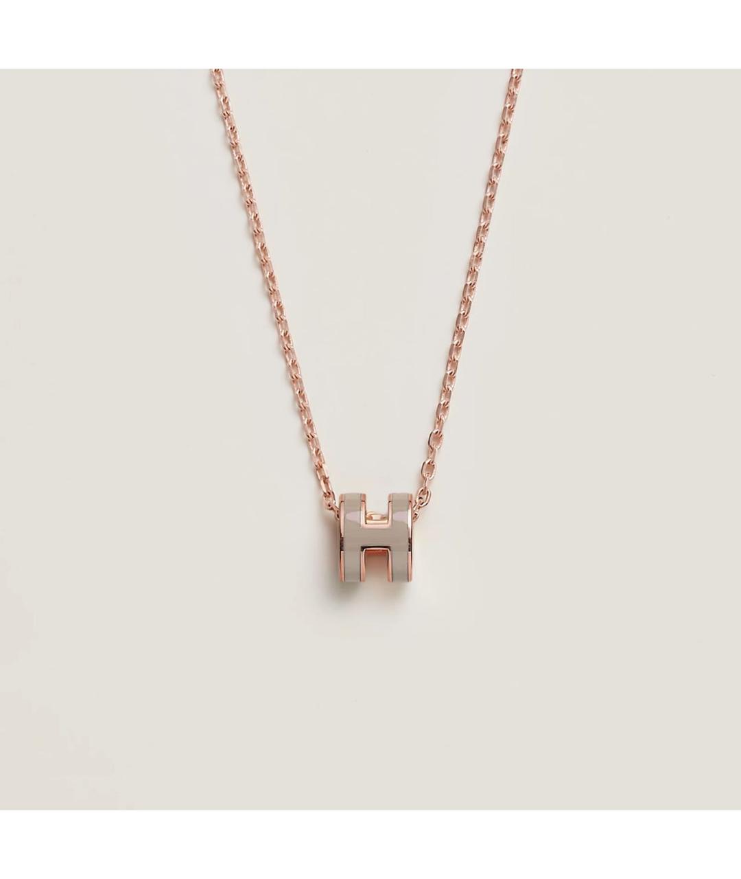 HERMES Серая металлическая подвеска, фото 6