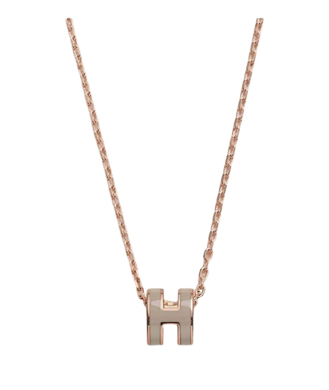 HERMES Серая металлическая подвеска, фото 1