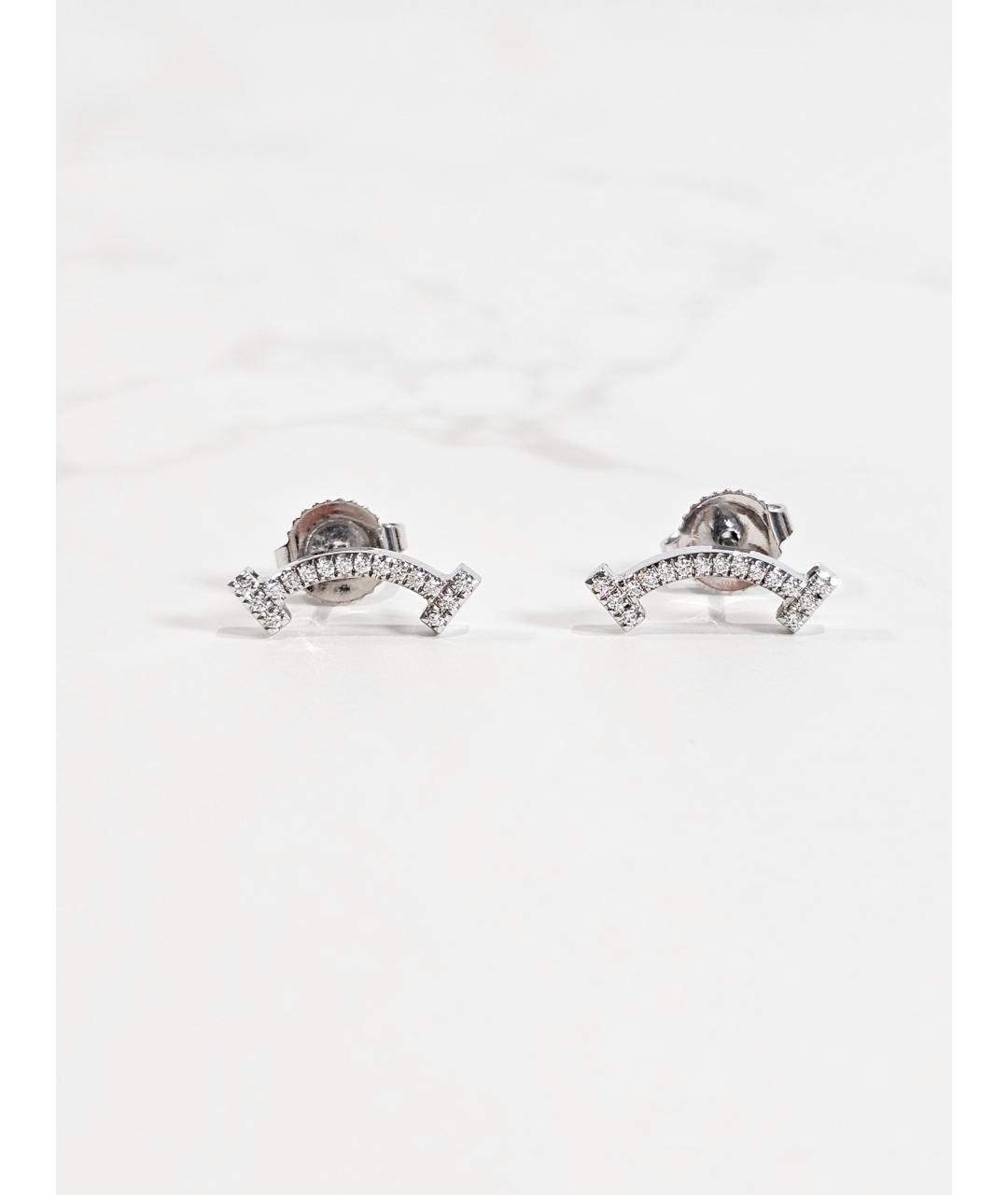 TIFFANY&CO Серебряные серьги из белого золота, фото 3