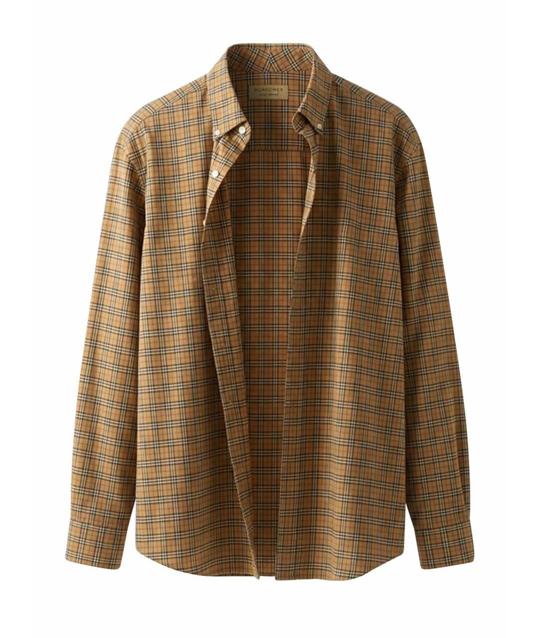 BURBERRY Коричневая хлопковая кэжуал рубашка, фото 1