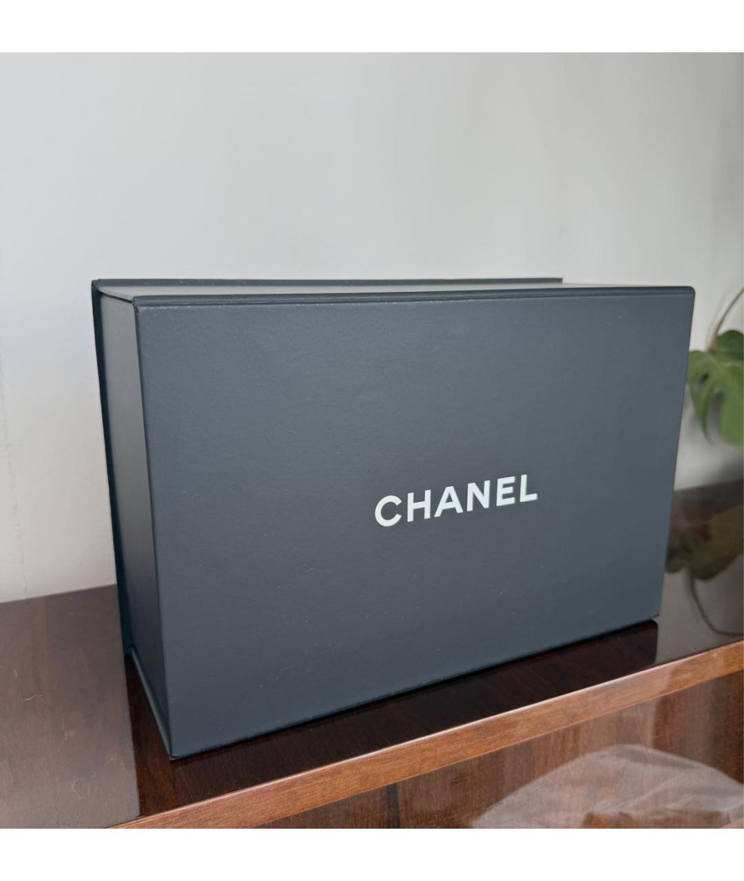 CHANEL Черная кожаная сумка через плечо, фото 8