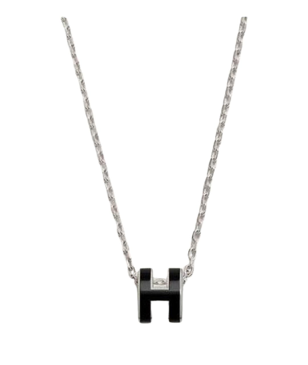 HERMES Черная металлическая подвеска, фото 1