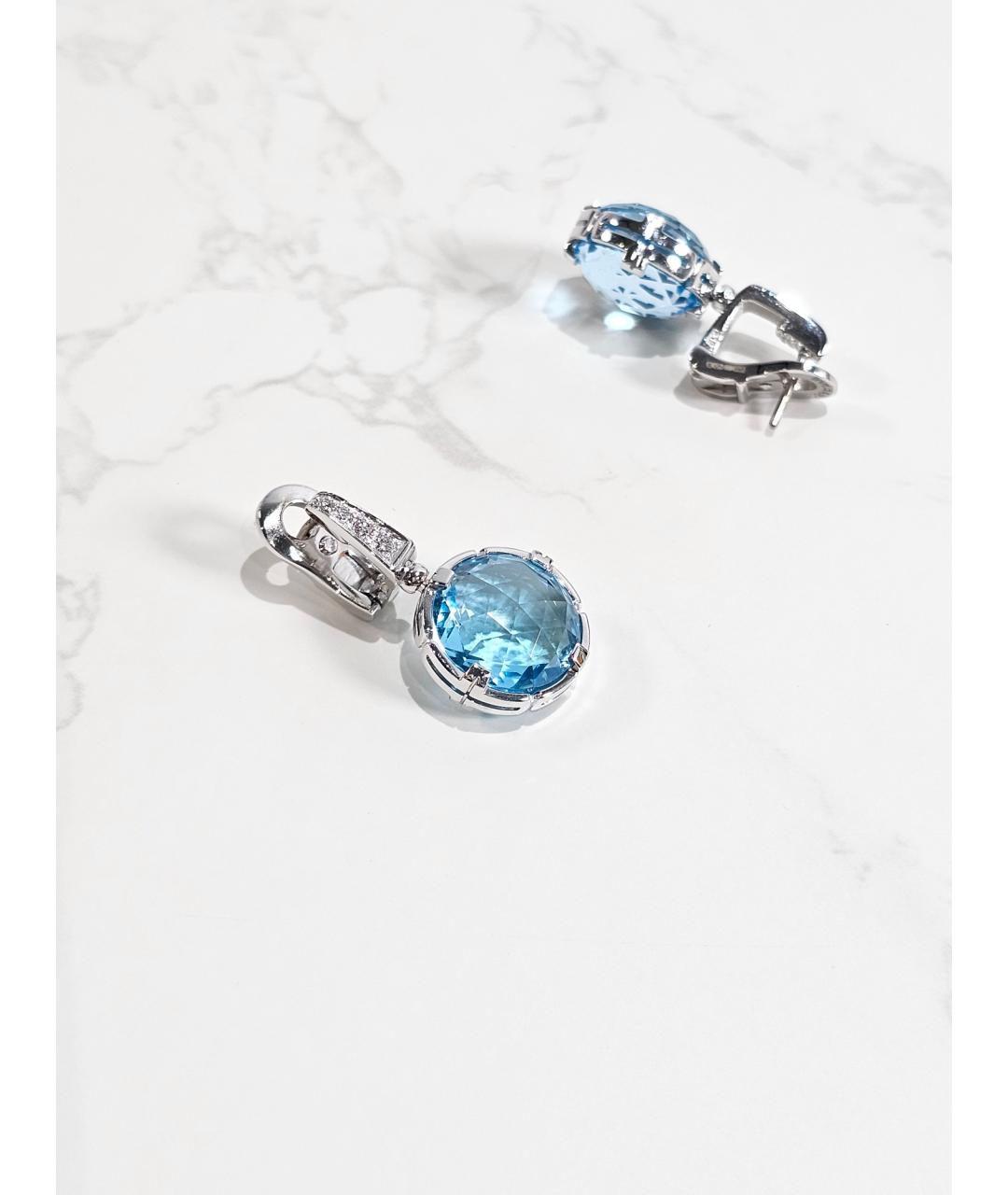 BVLGARI Серебряные серьги из белого золота, фото 2