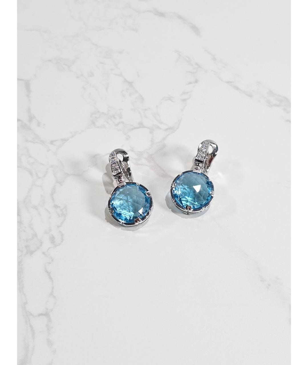 BVLGARI Серебряные серьги из белого золота, фото 3