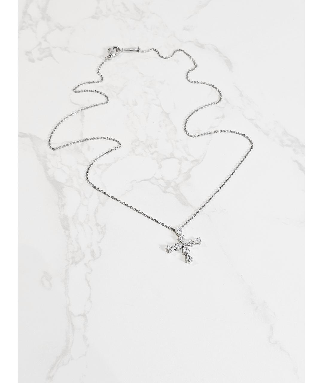 Harry Winston Серебряное платиновое колье, фото 3