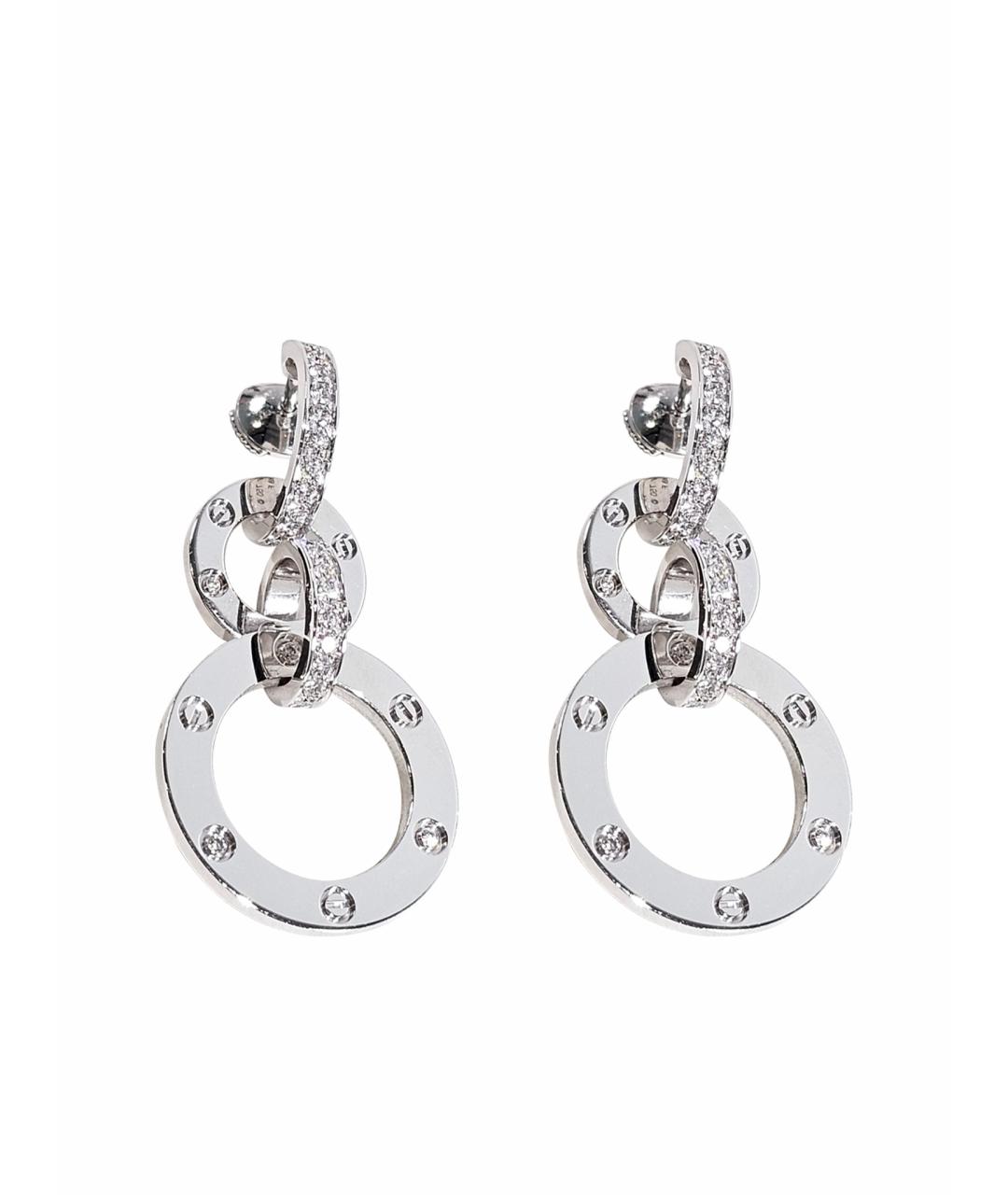 CARTIER Серебряные серьги из белого золота, фото 1
