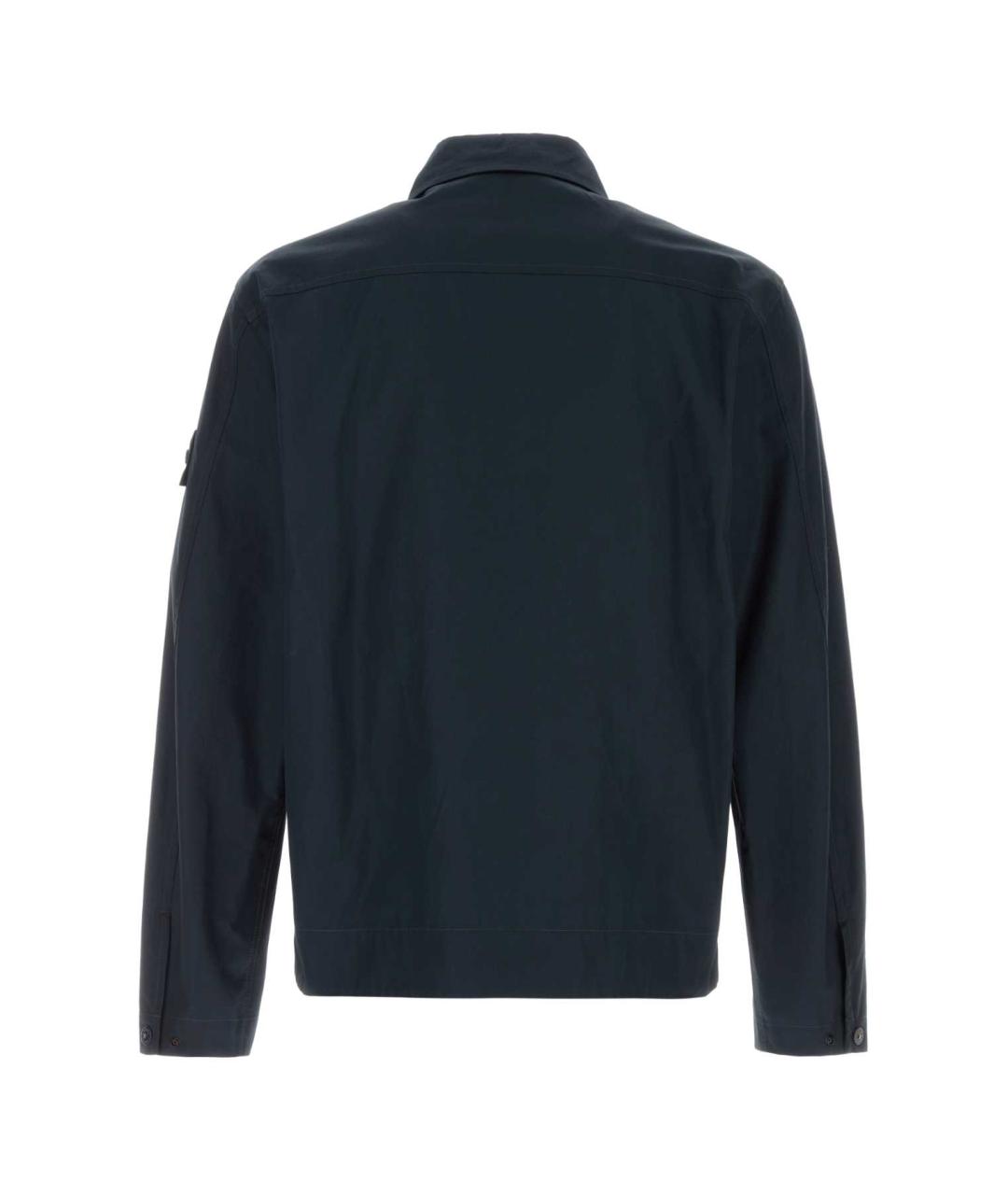 STONE ISLAND Синяя хлопковая кэжуал рубашка, фото 2