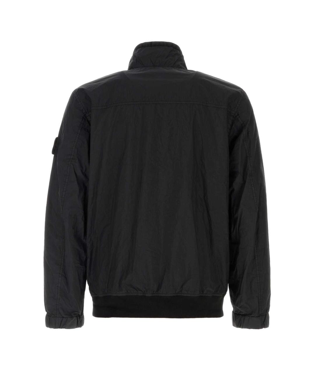 STONE ISLAND Черная нейлоновая куртка, фото 2