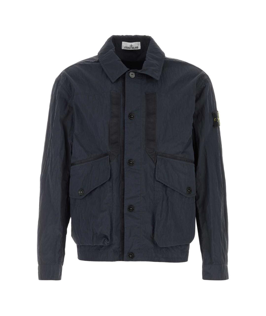 STONE ISLAND Синяя полиамидовая куртка, фото 1