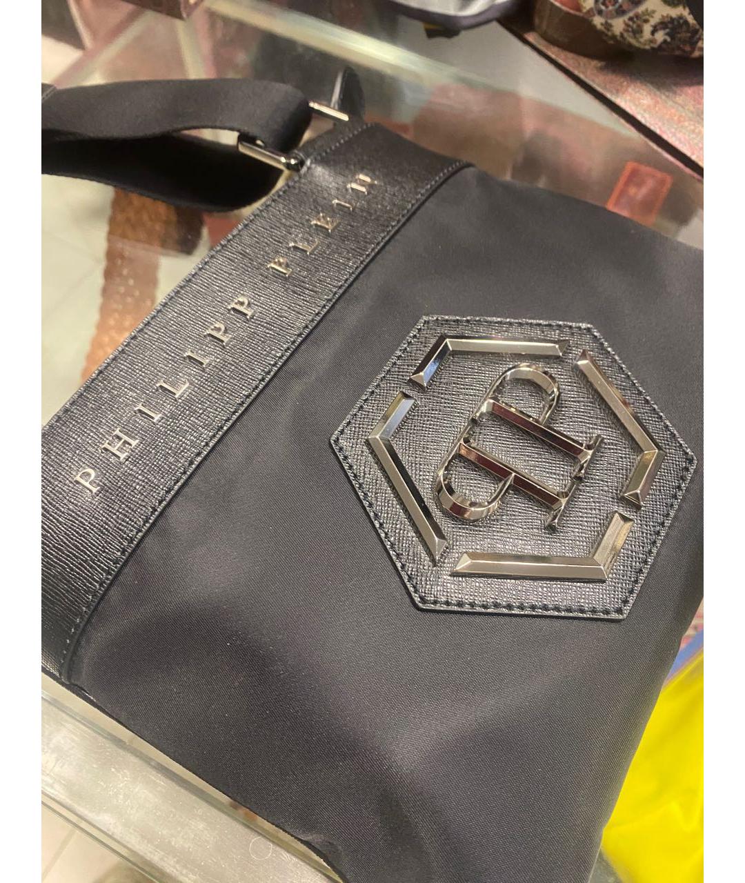 PHILIPP PLEIN Черная сумка на плечо, фото 2