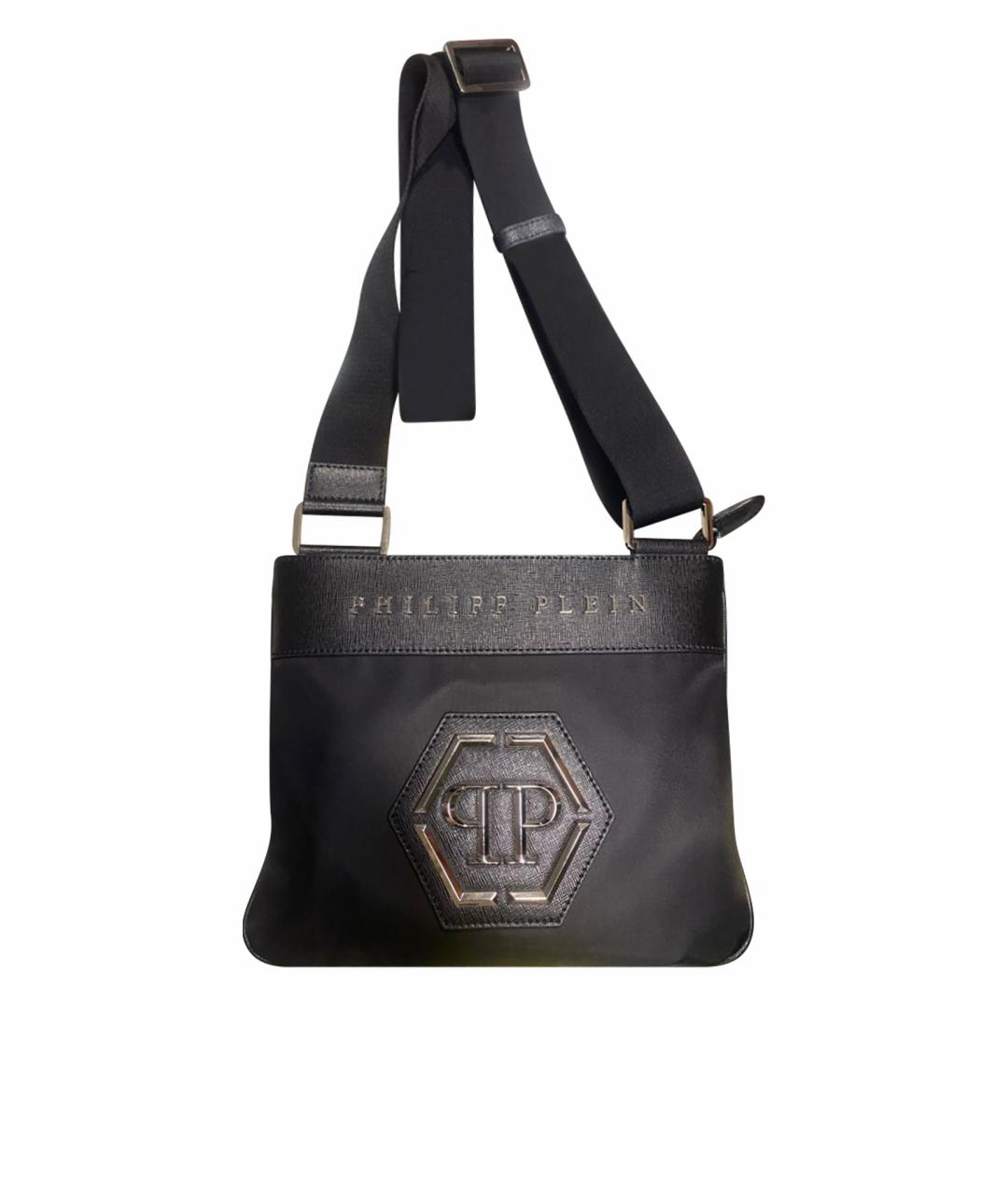 PHILIPP PLEIN Черная сумка на плечо, фото 1