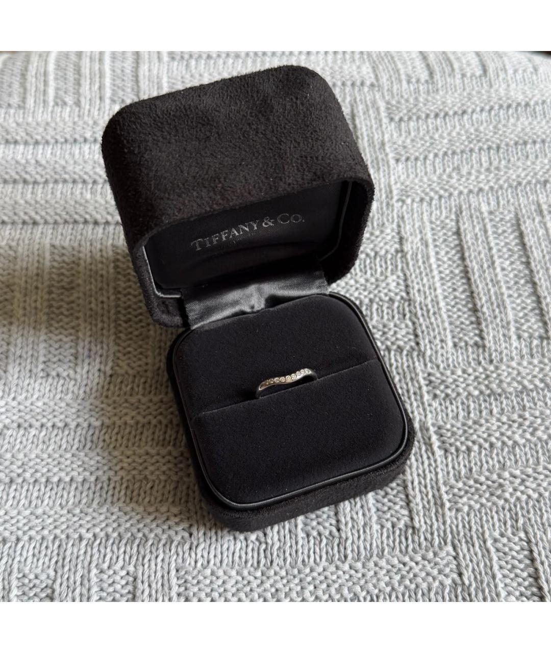 TIFFANY&CO Серое платиновое кольцо, фото 2