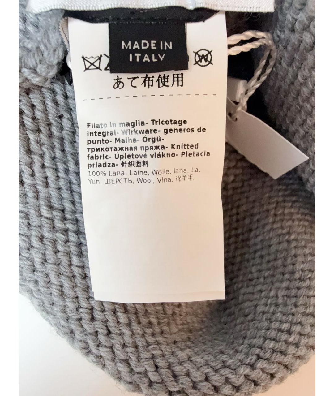 WEEKEND MAX MARA Серая шерстяная шапка, фото 3