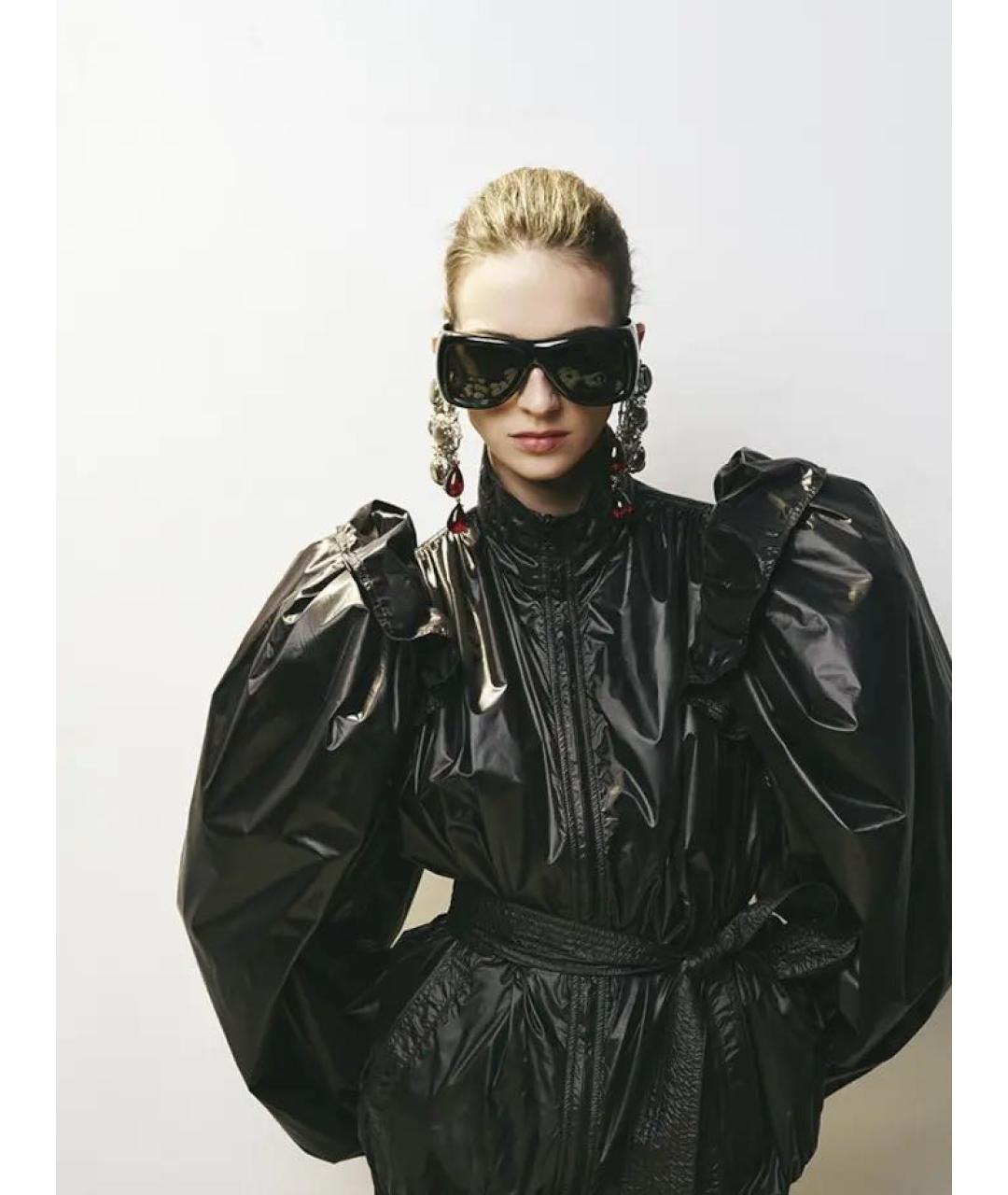 SAINT LAURENT Черная полиамидовая куртка, фото 4