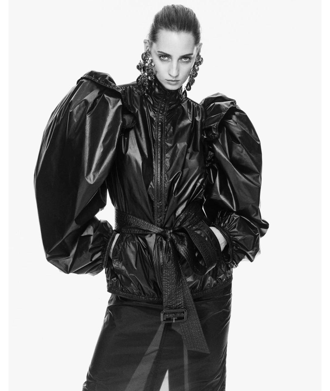 SAINT LAURENT Черная полиамидовая куртка, фото 6