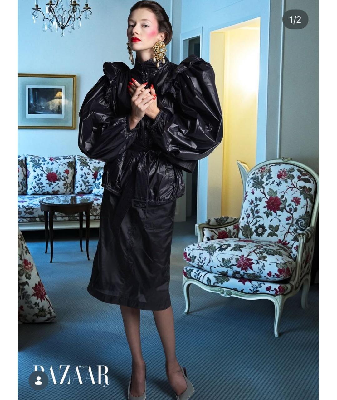 SAINT LAURENT Черная полиамидовая куртка, фото 5