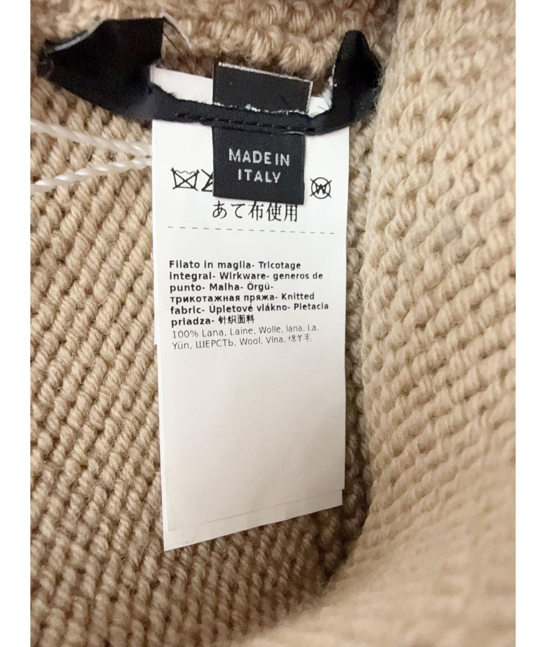 WEEKEND MAX MARA Бежевая шерстяная шапка, фото 3