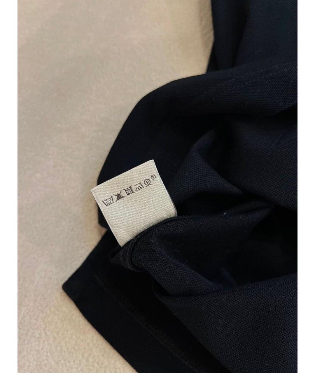 HERMES Черная футболка, фото 7