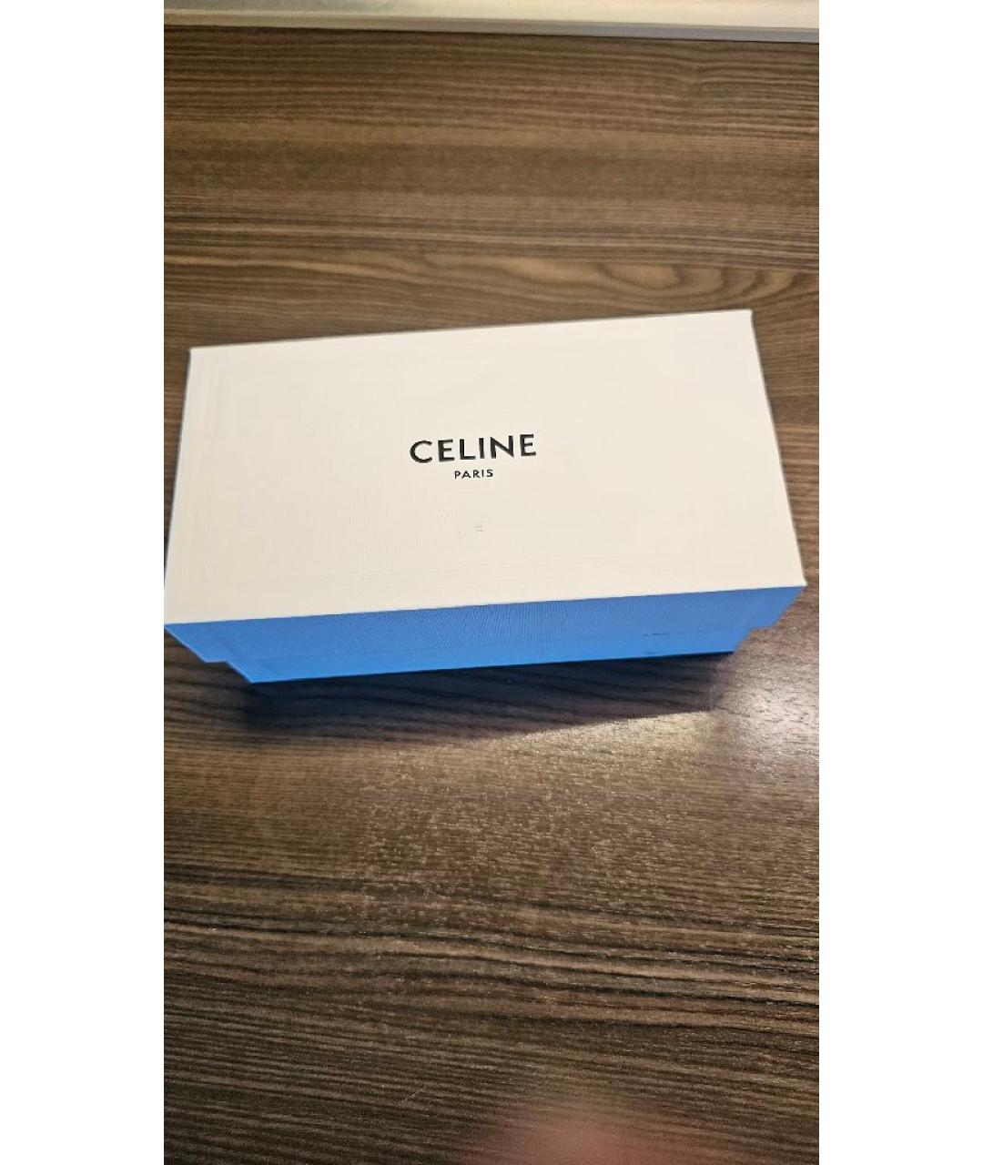 CELINE Черные металлические солнцезащитные очки, фото 4