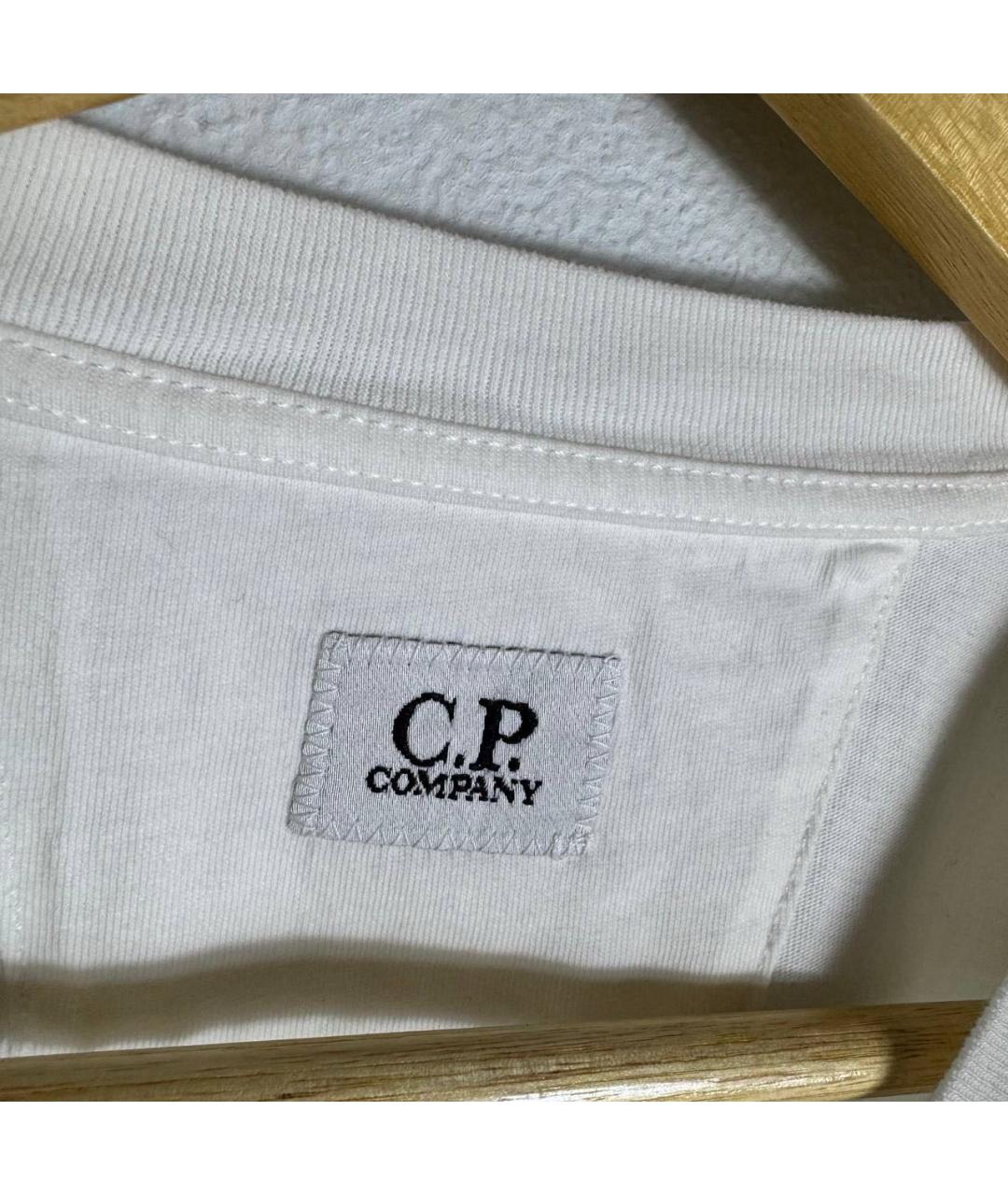 CP COMPANY Белая хлопковая футболка, фото 5