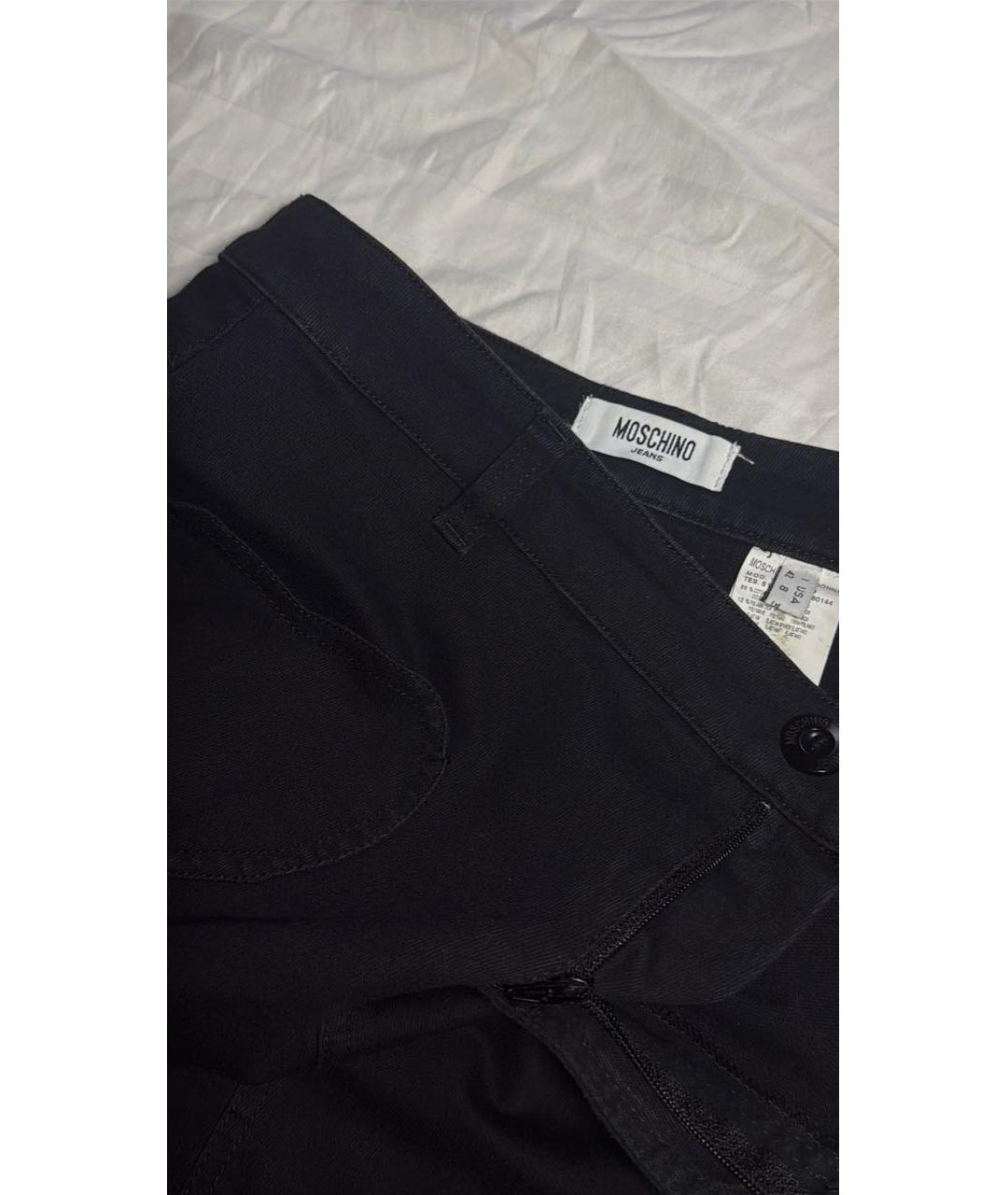 MOSCHINO JEANS Черная деним юбка мини, фото 3