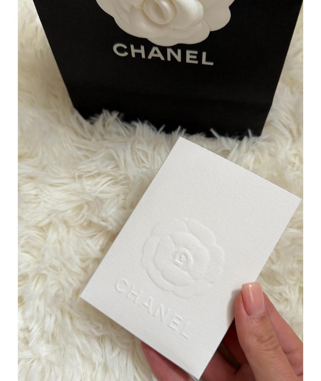 CHANEL Черные металлические серьги, фото 4