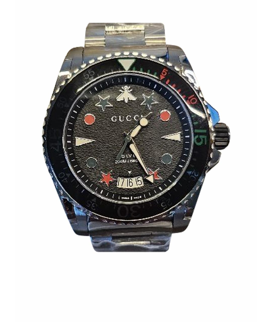 GUCCI Черные часы, фото 1
