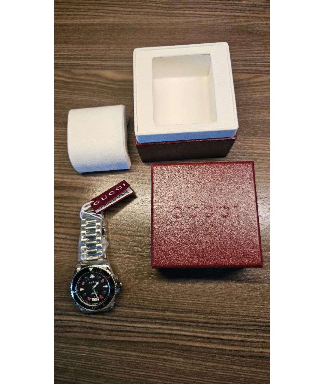 GUCCI Черные часы, фото 4