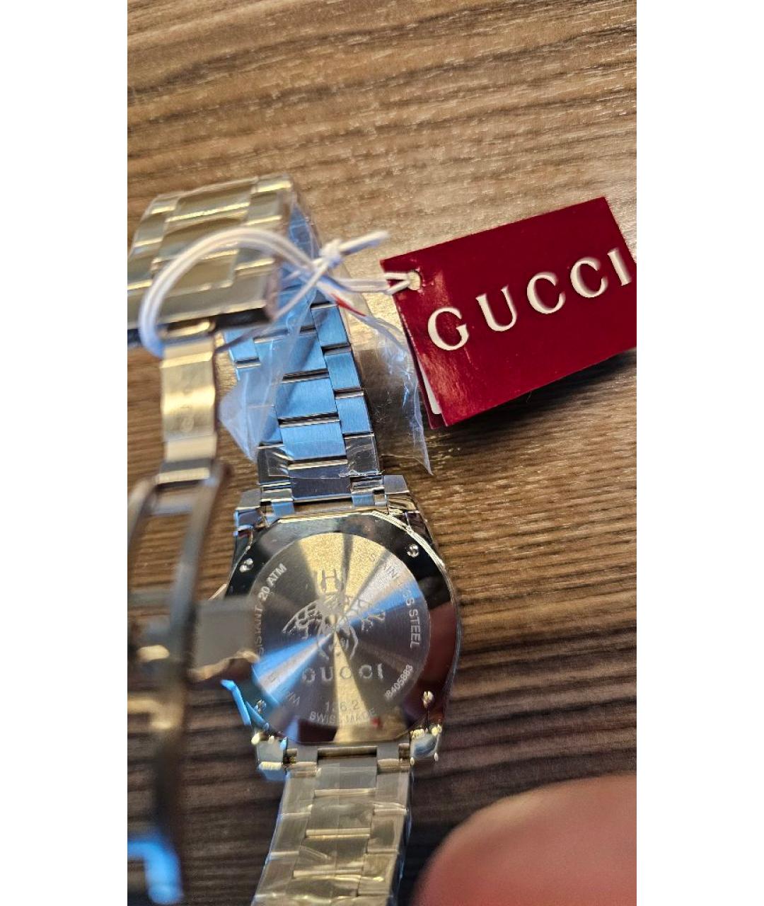 GUCCI Черные часы, фото 2