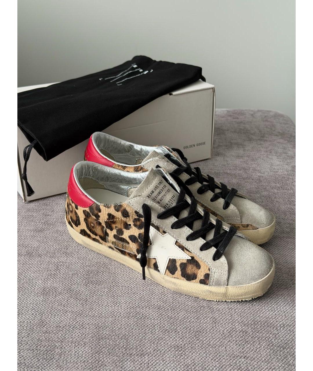 GOLDEN GOOSE Мульти кожаные кеды, фото 2
