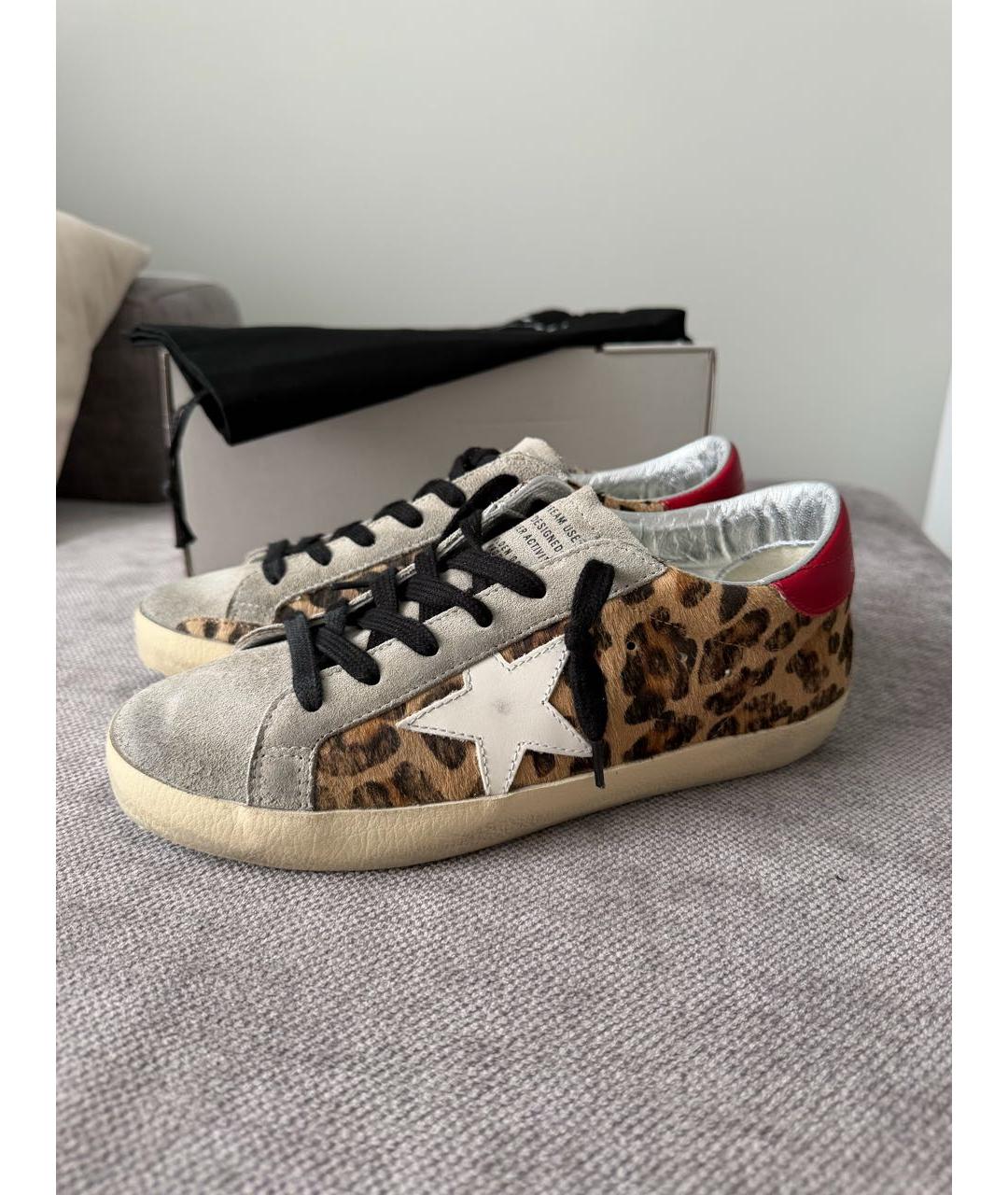 GOLDEN GOOSE Мульти кожаные кеды, фото 4