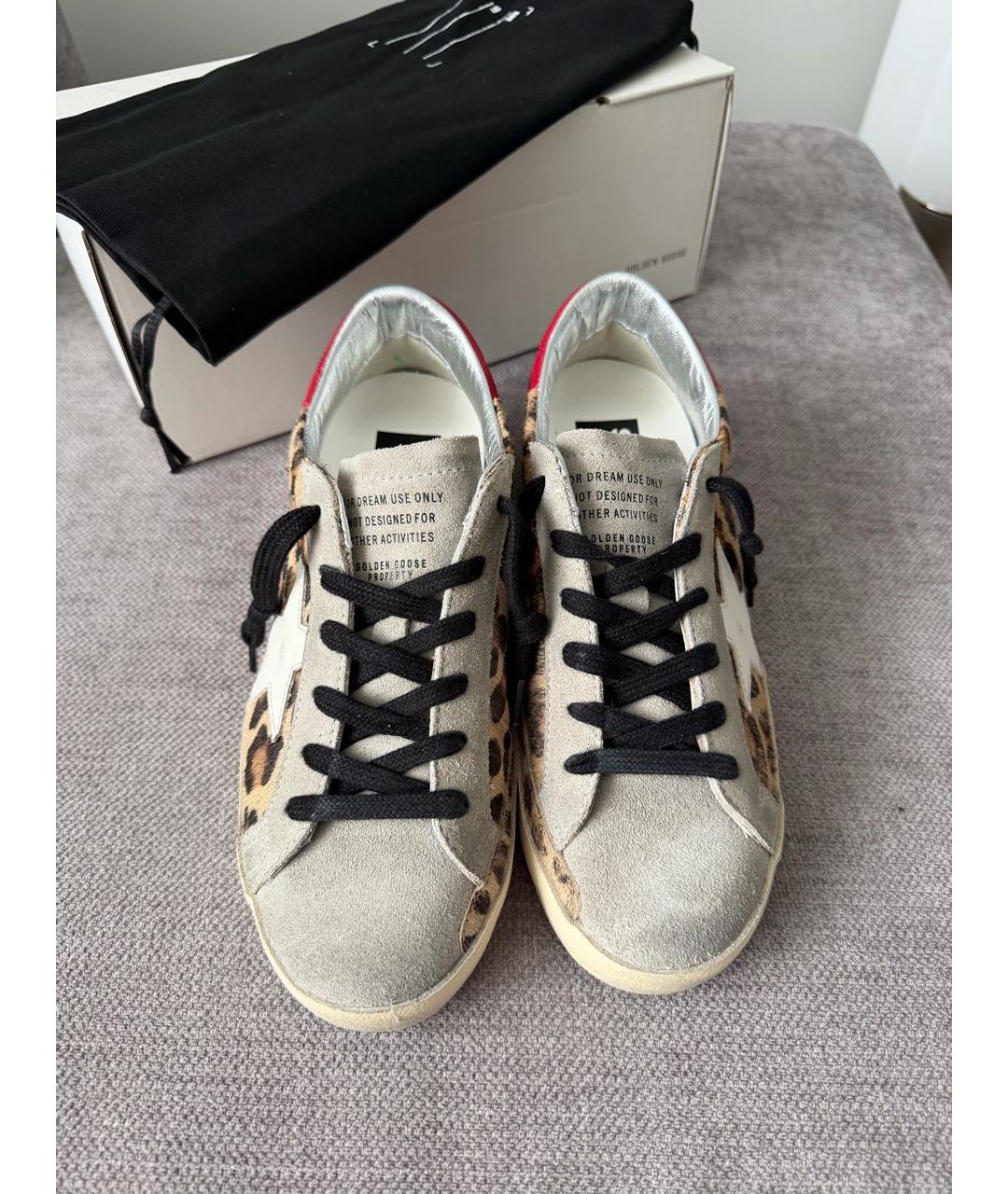 GOLDEN GOOSE Мульти кожаные кеды, фото 3
