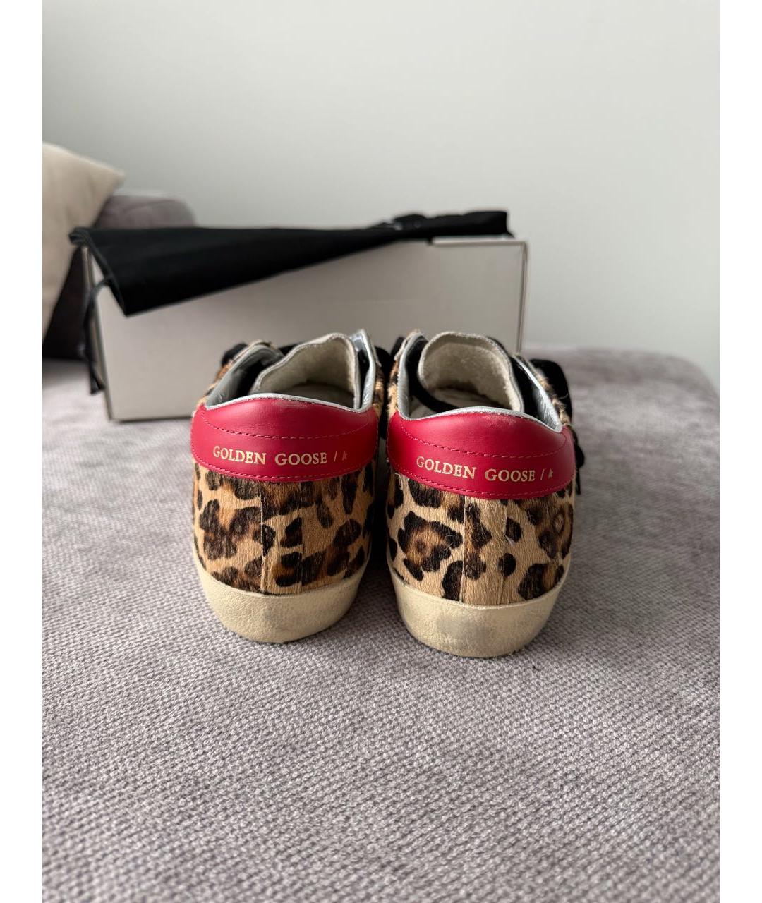 GOLDEN GOOSE Мульти кожаные кеды, фото 5