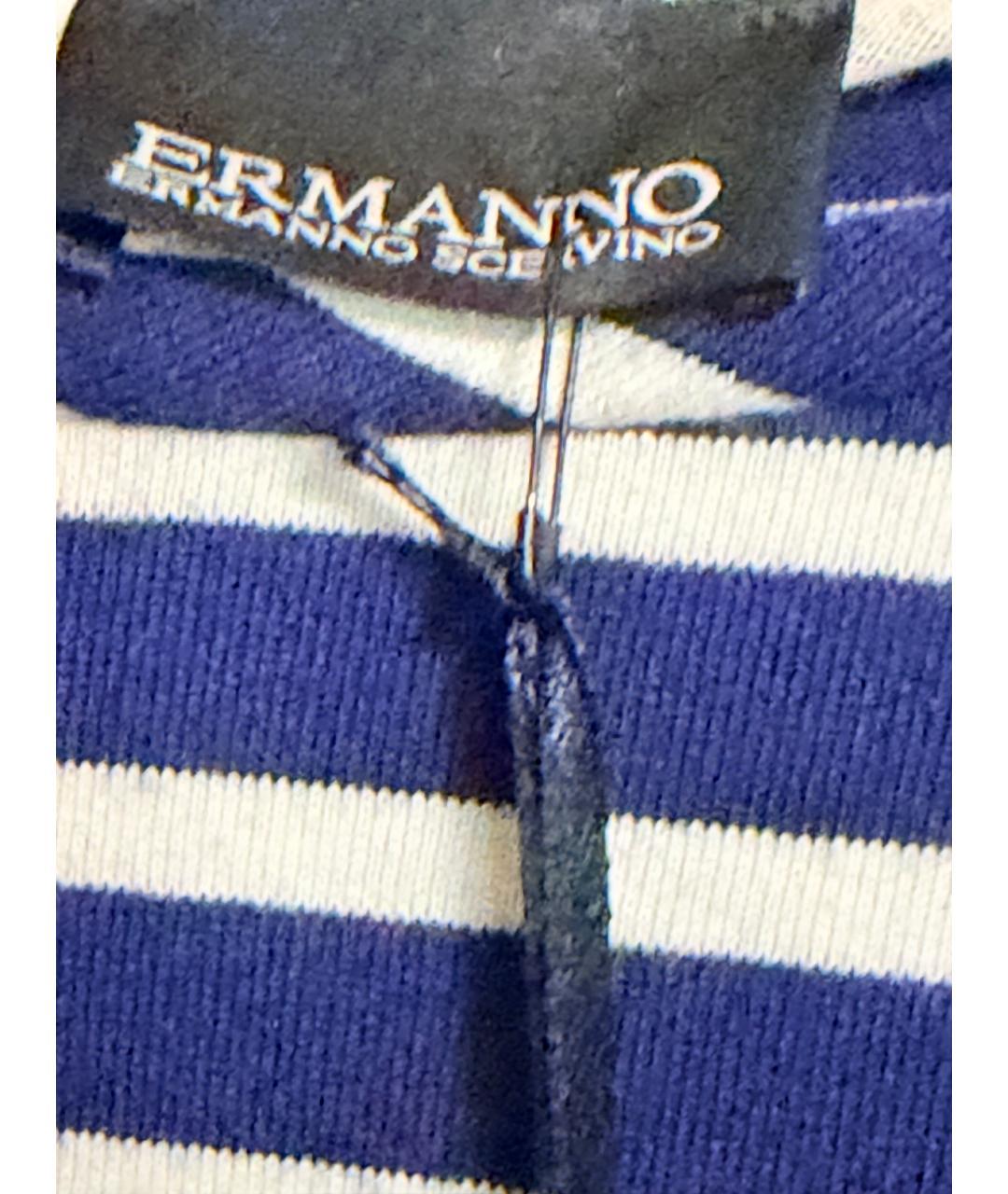 ERMANNO SCERVINO Синий вискозный костюм с брюками, фото 3