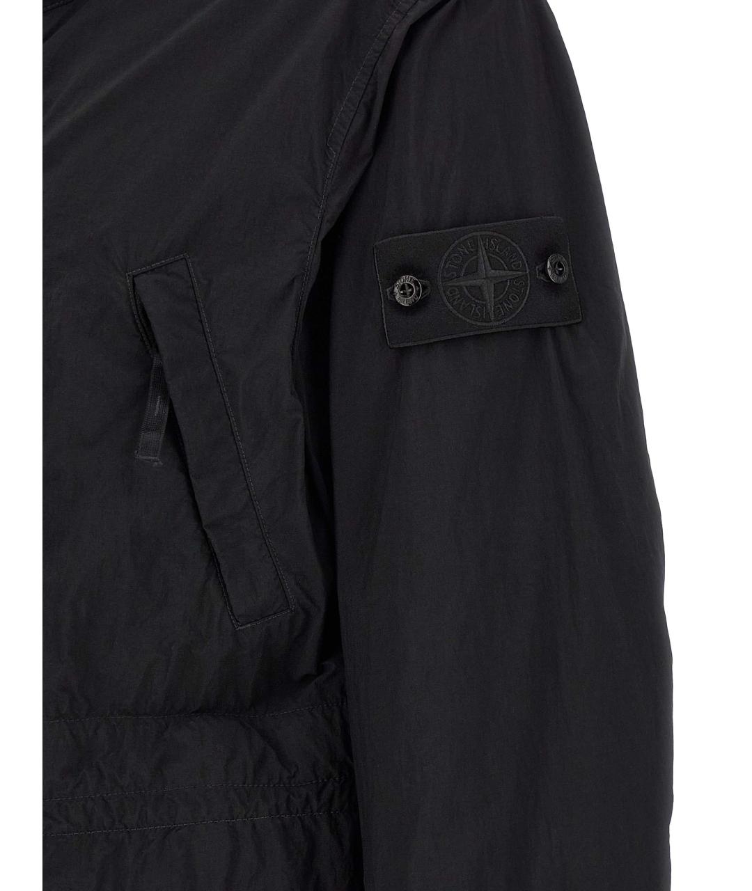STONE ISLAND Черная полиамидовая куртка, фото 5