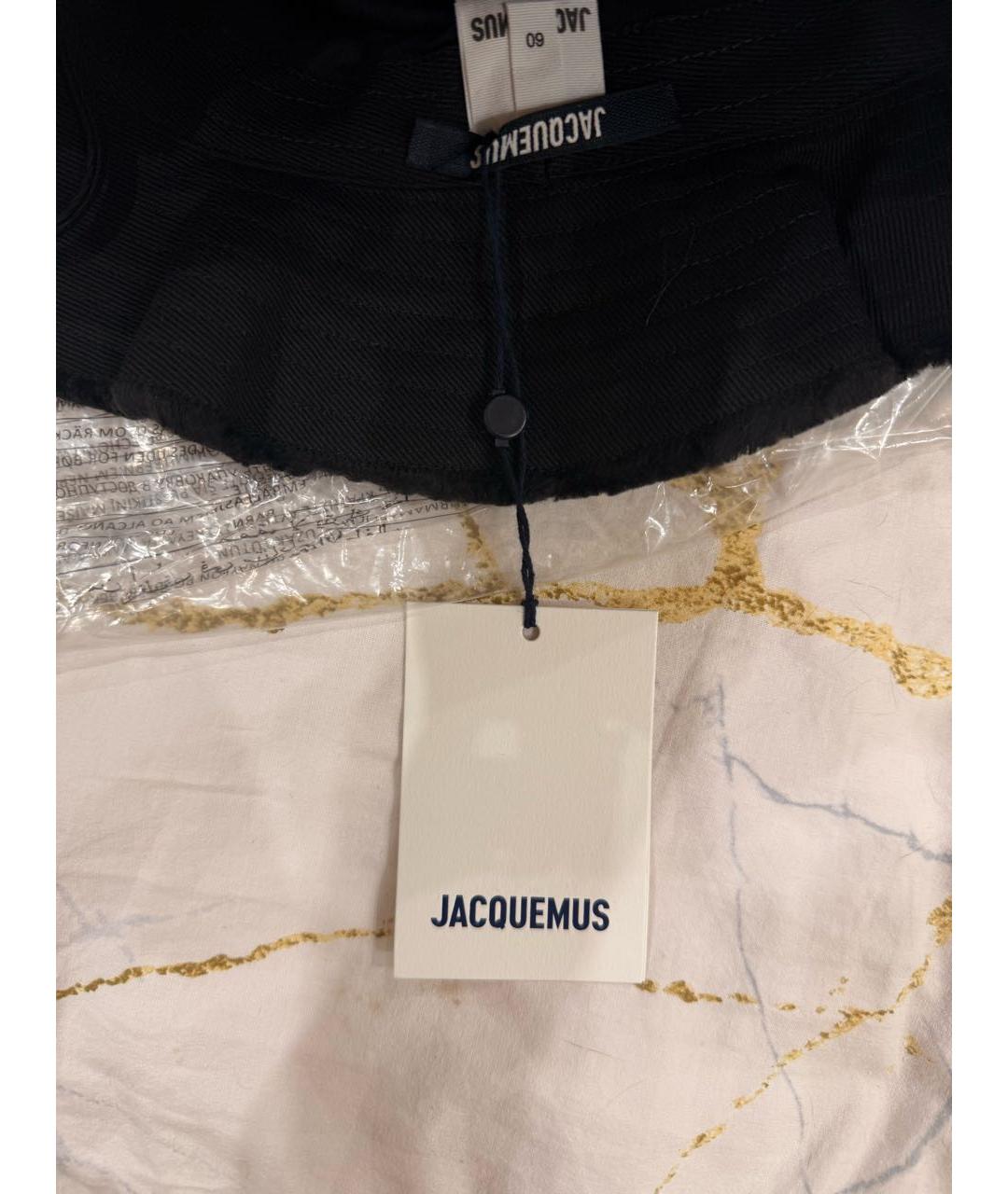 JACQUEMUS Черная хлопковая панама, фото 5