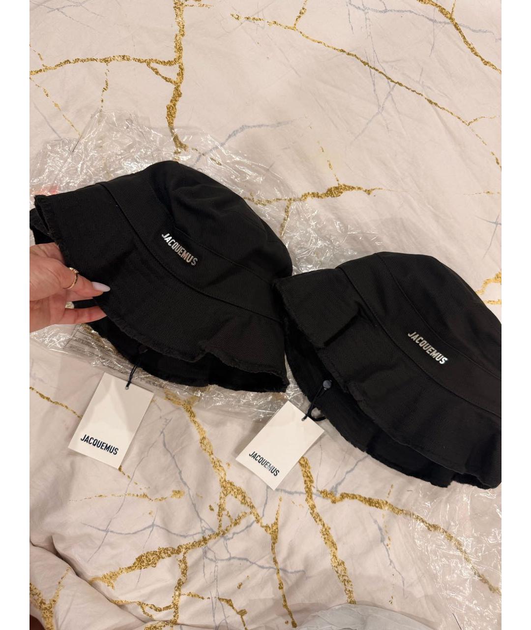 JACQUEMUS Черная хлопковая панама, фото 3