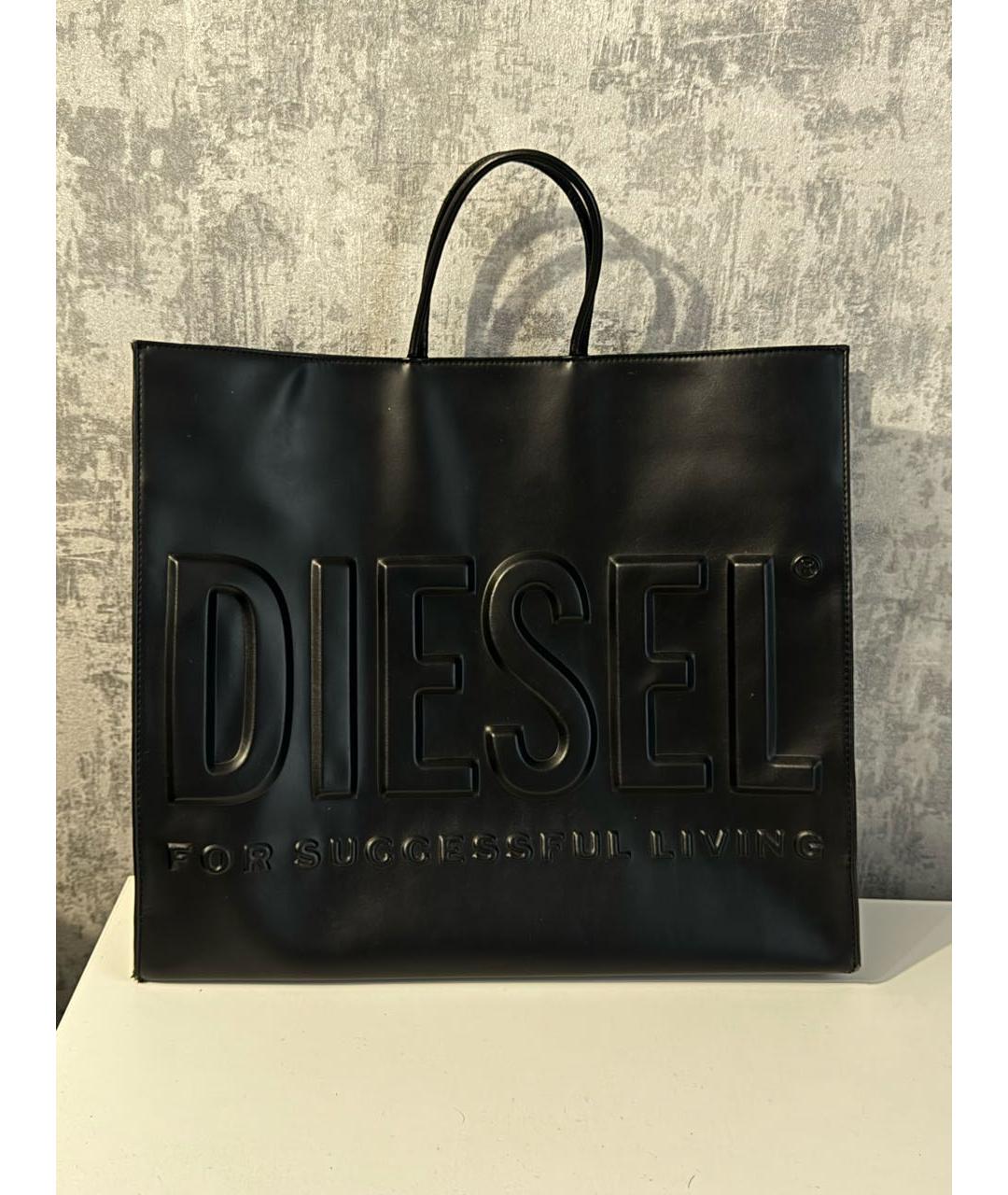 DIESEL Черная сумка тоут, фото 7