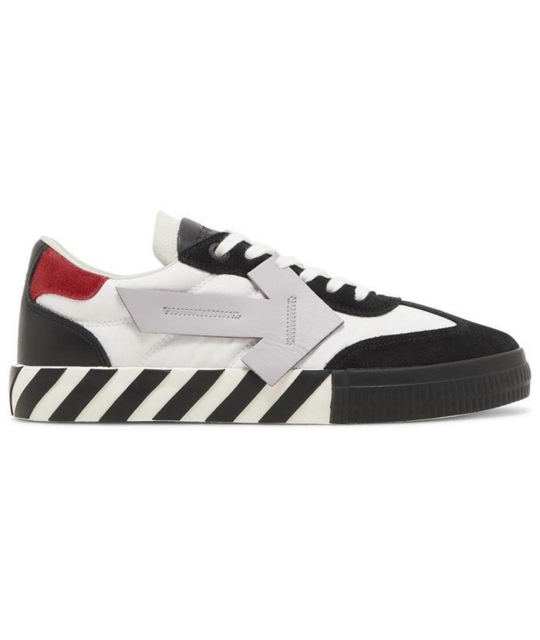OFF-WHITE Черные замшевые низкие кроссовки / кеды, фото 8