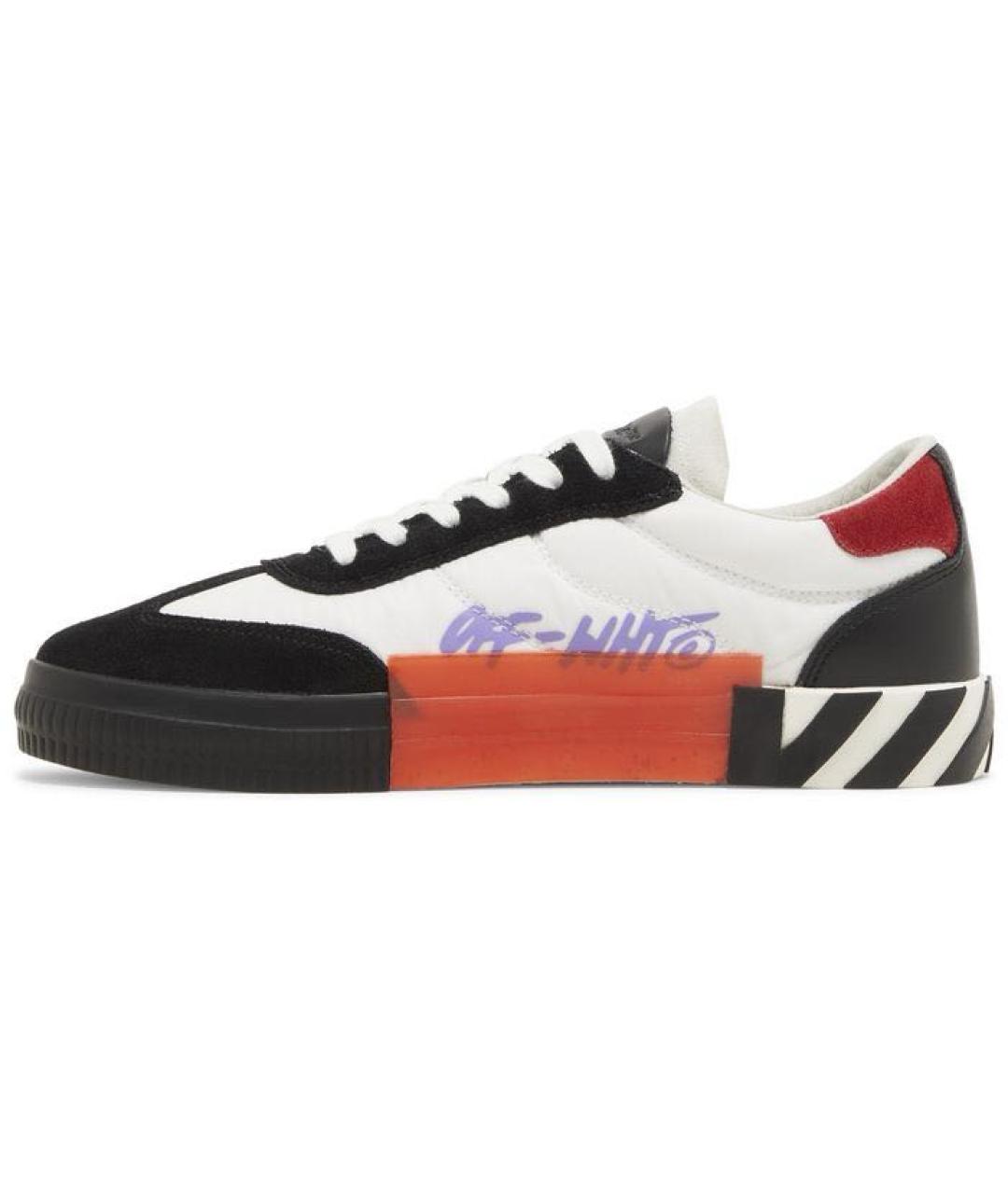 OFF-WHITE Черные замшевые низкие кроссовки / кеды, фото 3