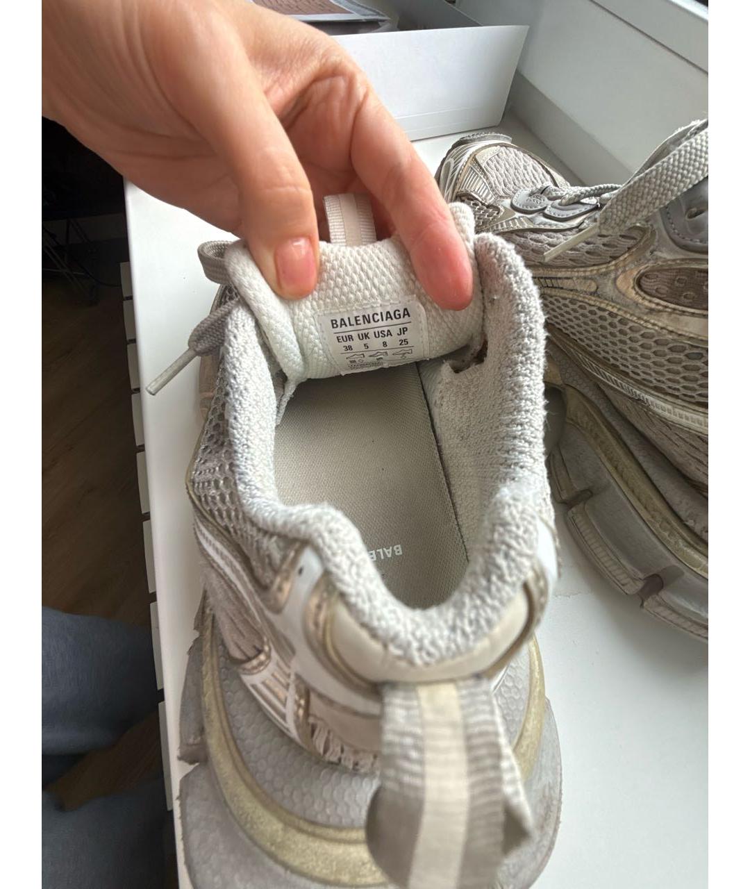 BALENCIAGA Серебряные кроссовки, фото 5