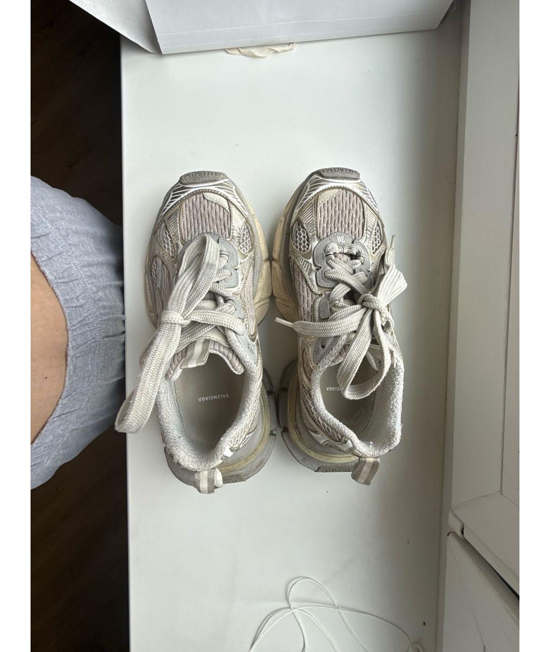 BALENCIAGA Серебряные кроссовки, фото 3