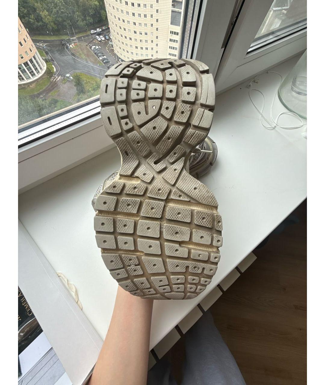 BALENCIAGA Серебряные кроссовки, фото 6