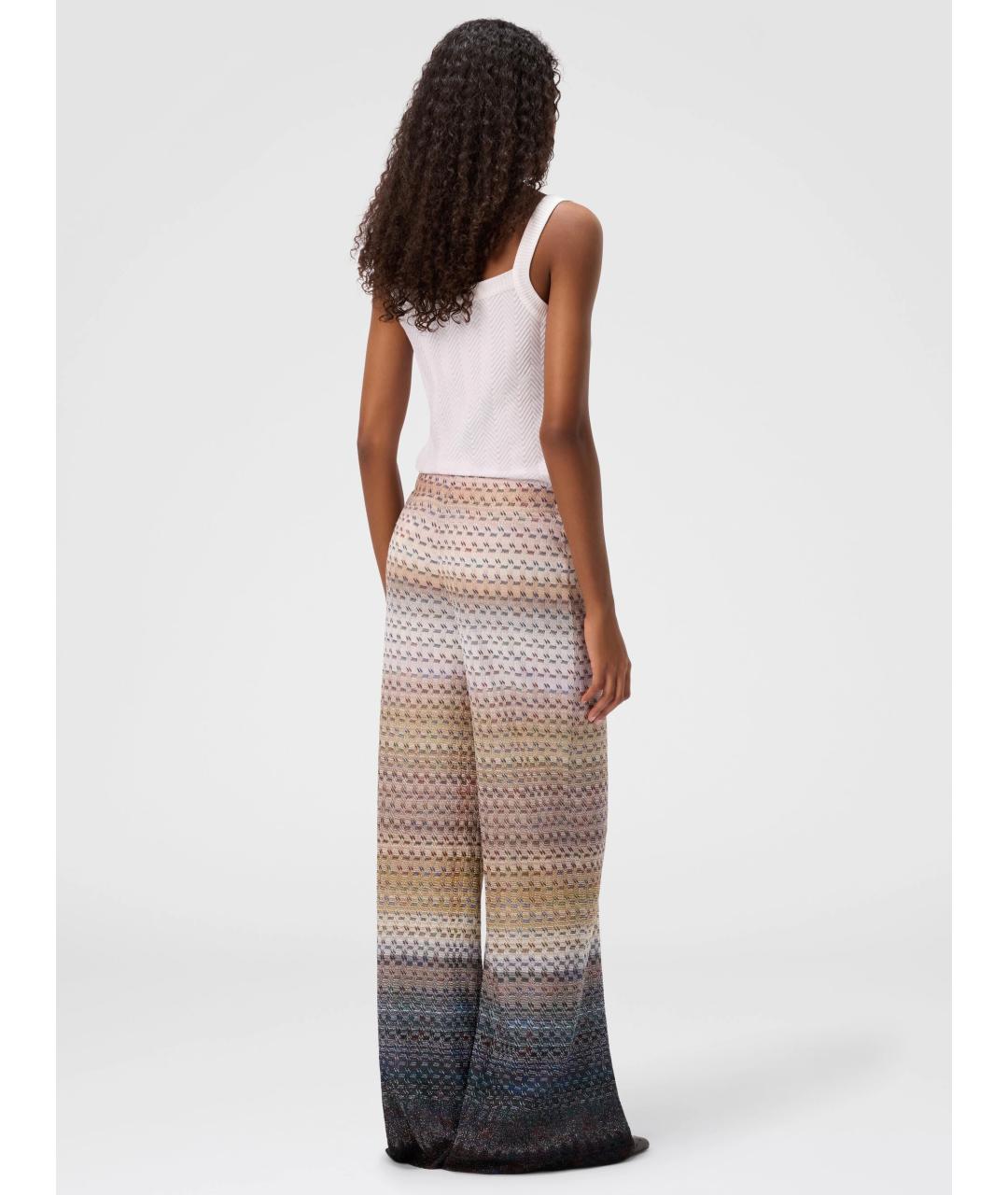 MISSONI Мульти вискозные прямые брюки, фото 3